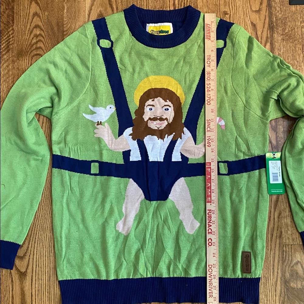 NWT Tipsy Elves Sweet Baby Jesus ugly sweater Christmas religious holiday party - Picture 10 of 11